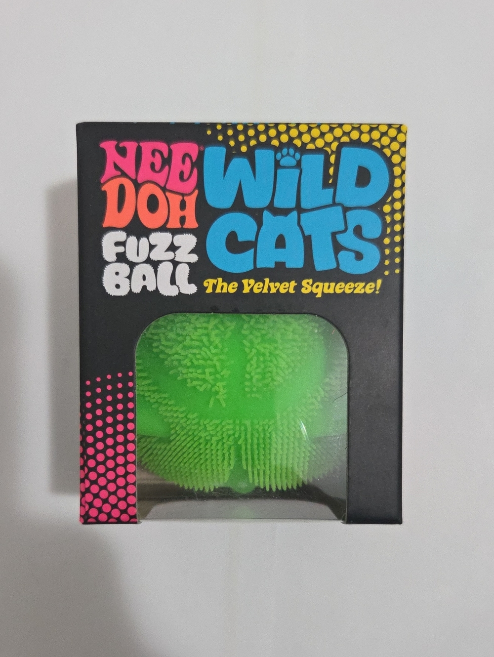 Needoh Wild Cats Green Fuzz Ball - Authentic
